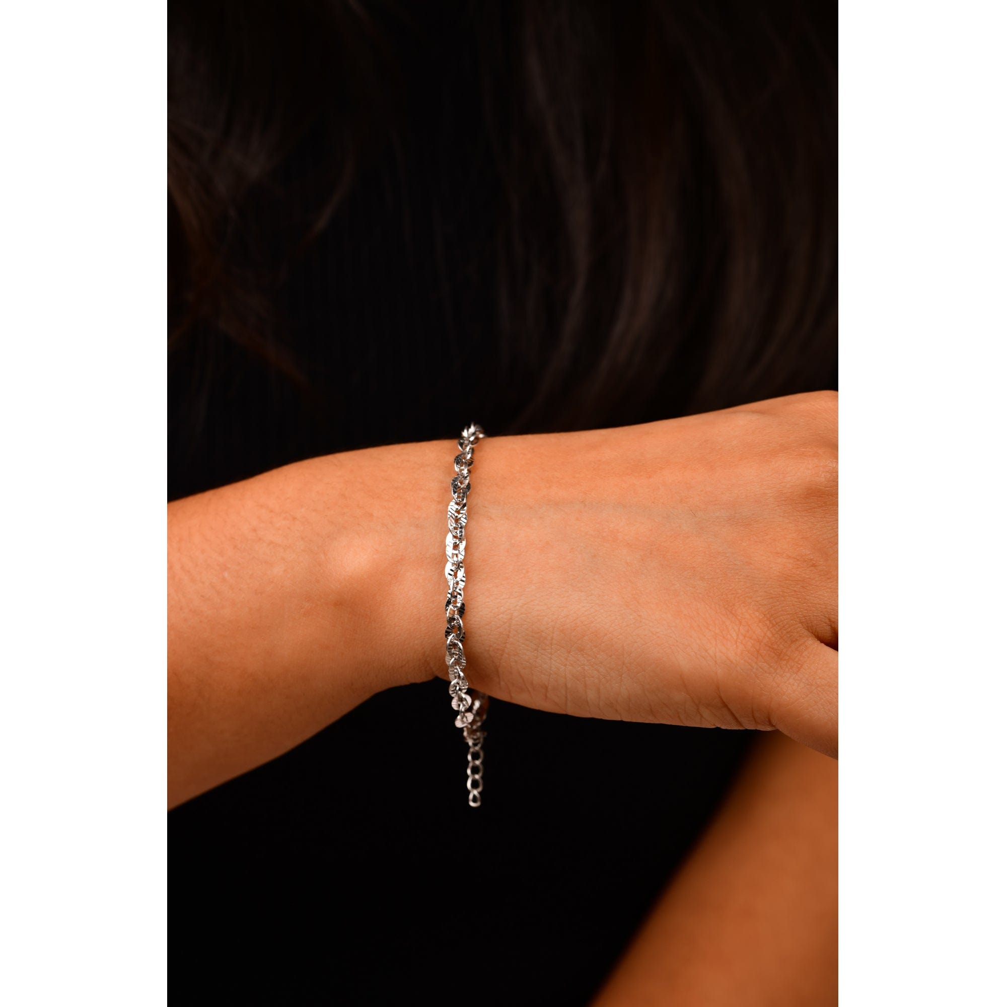 Evara Platinum Diamond Bracelet for Women JL PTB 798